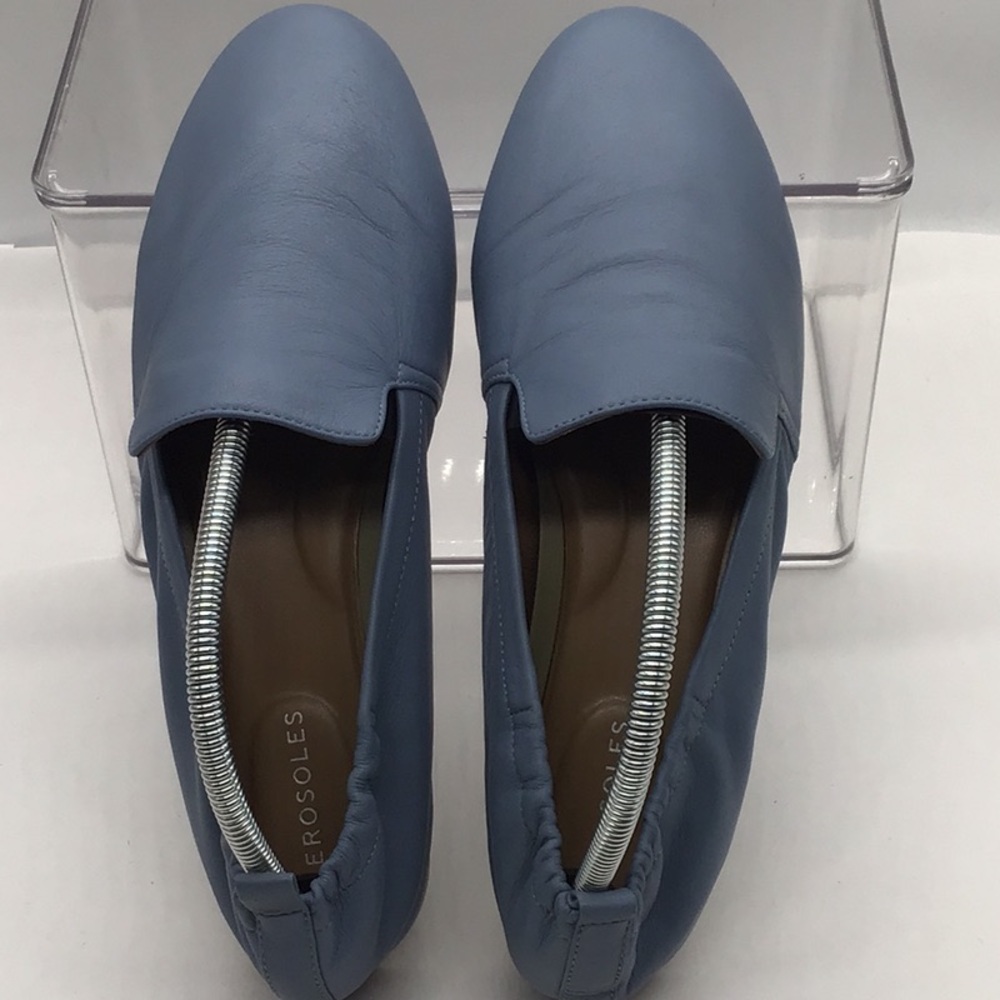 Aerosoles Rossie Blue Leather Flat - Picture 5 of 11
